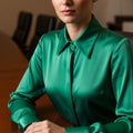 The CEO's Tailored Silk Blouse